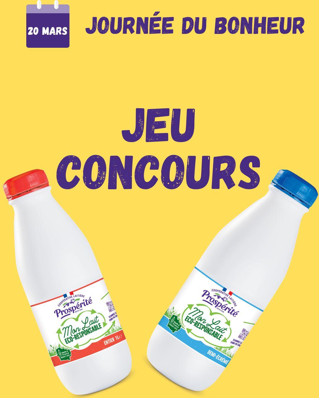 Concours prospérité lait